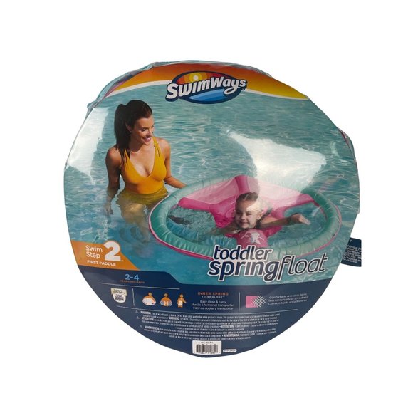 SWIMWAYS TODDLER SPRING FLOAT Swim Step 2 First Paddle, 2-4 years - Picture 1 of 4